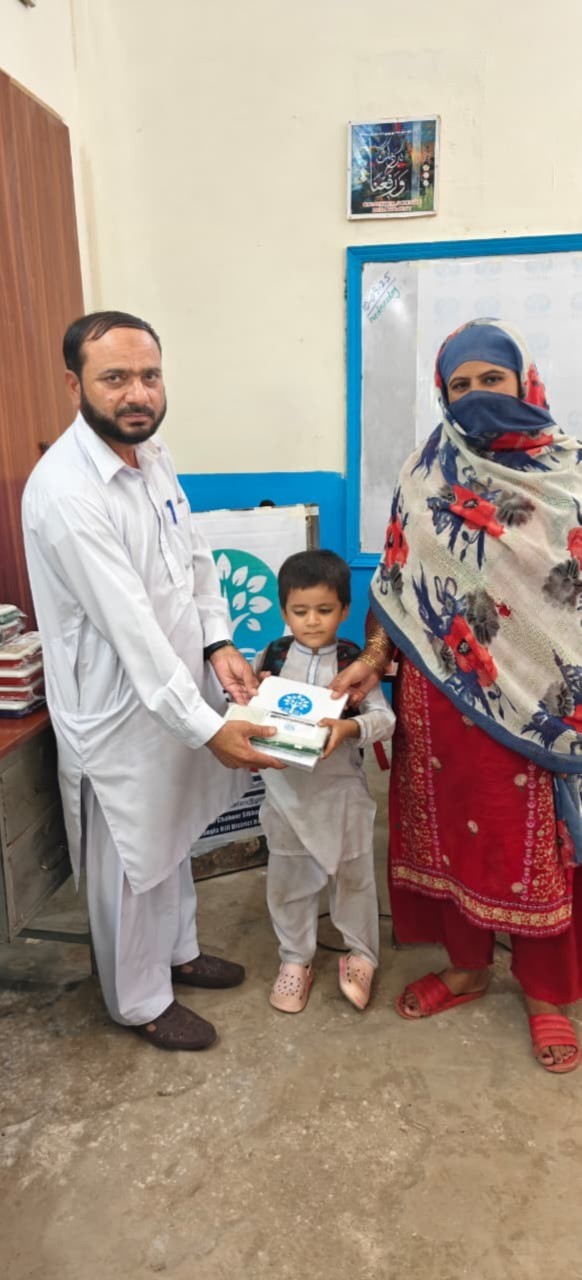 Distribution of supplies to students